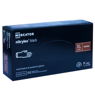 Mănuși nitril negre nepudrate Nitrylex Black XL 100 buc